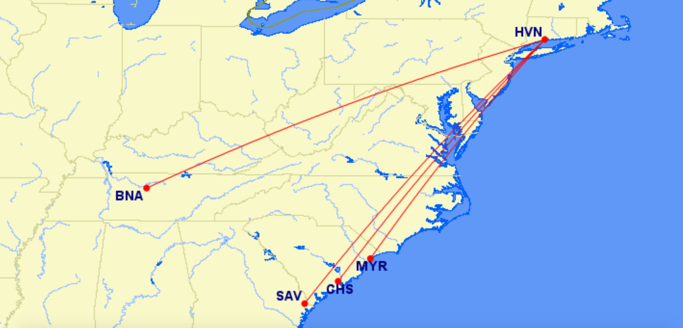 Avelo Airlines Adds Four New East Coast Routes From New Haven