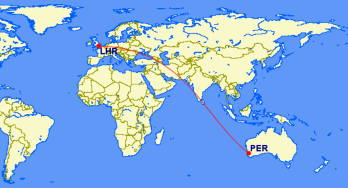 London to Perth