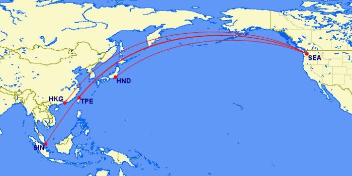 seattle to asia flights