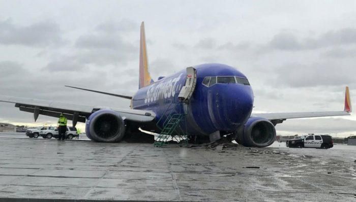 Southwest Airlines Flight Skids Off Runway In Burbank - No One Injured