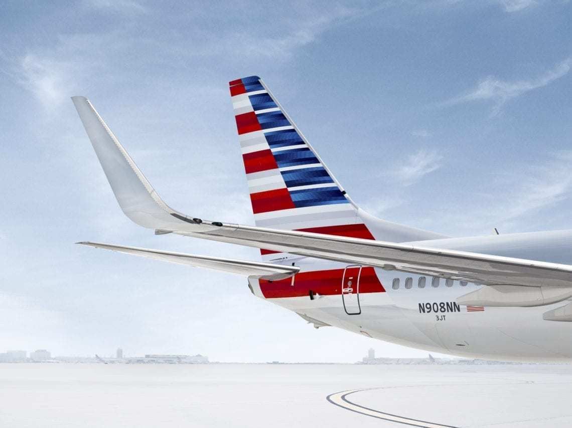 American 737 Tail