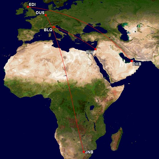 797 middle east and africa routes