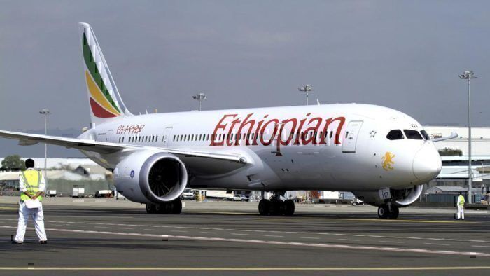 Ethiopian Airlines Aircraft Taxiing