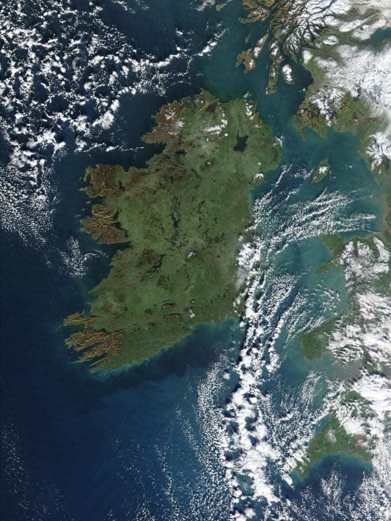 ireland from the air