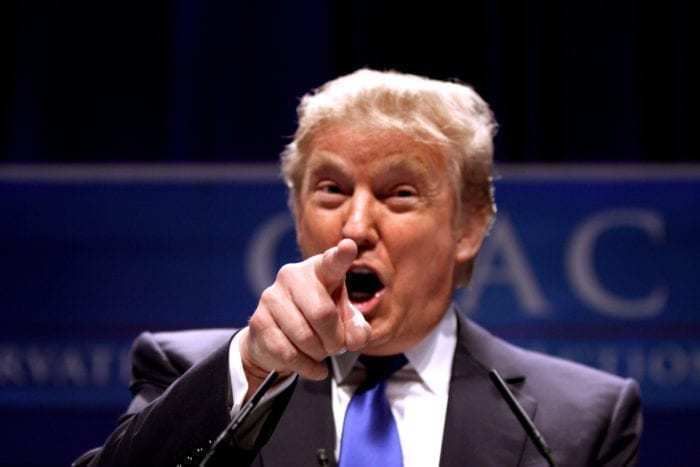 trump pointing