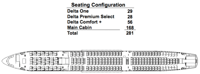 Delta Leaks A330 900neo Seat Map