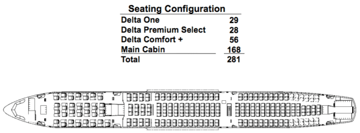 Delta A330neo Seat Map Delta Leaks A330-900Neo Seat Map