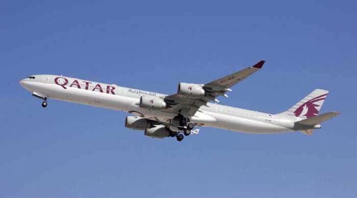カタール航空 A340-600 1/500 1/500 カタール航空 旧塗装 AIRBUS A340-600 ヘルパ - メルカリ