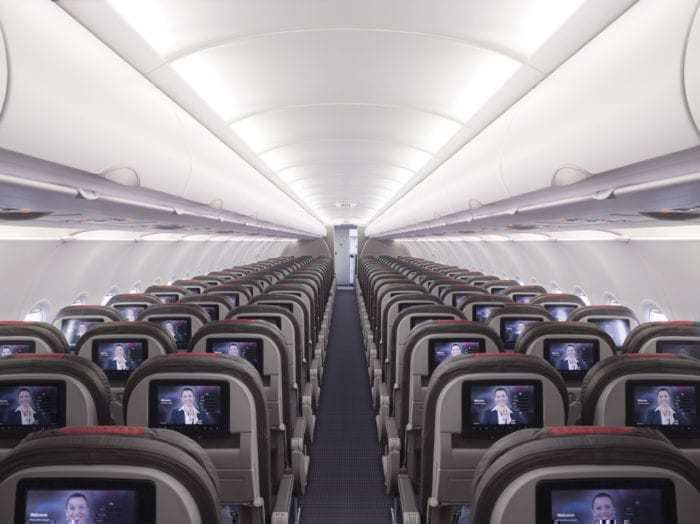 American Airlines aircraft interior