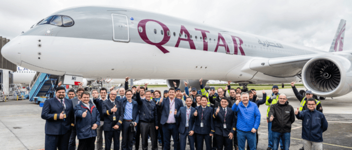 The A350-900 is the 250th aircraft for Qatar Airways.