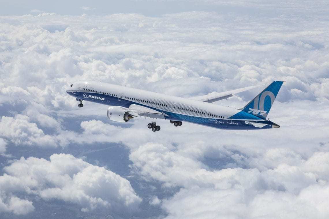 The Boeing 787-10 Dreamliner's First Flight. Image Source