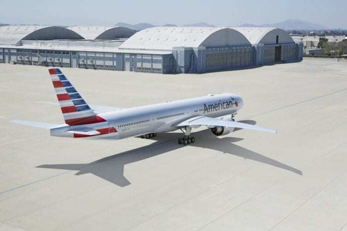 An American Airlines Boeing 777-300.