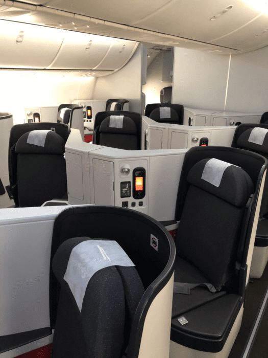 Avianca business class 787 Dreamliner