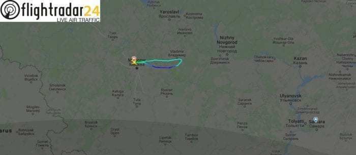 Aeroflot flight path
