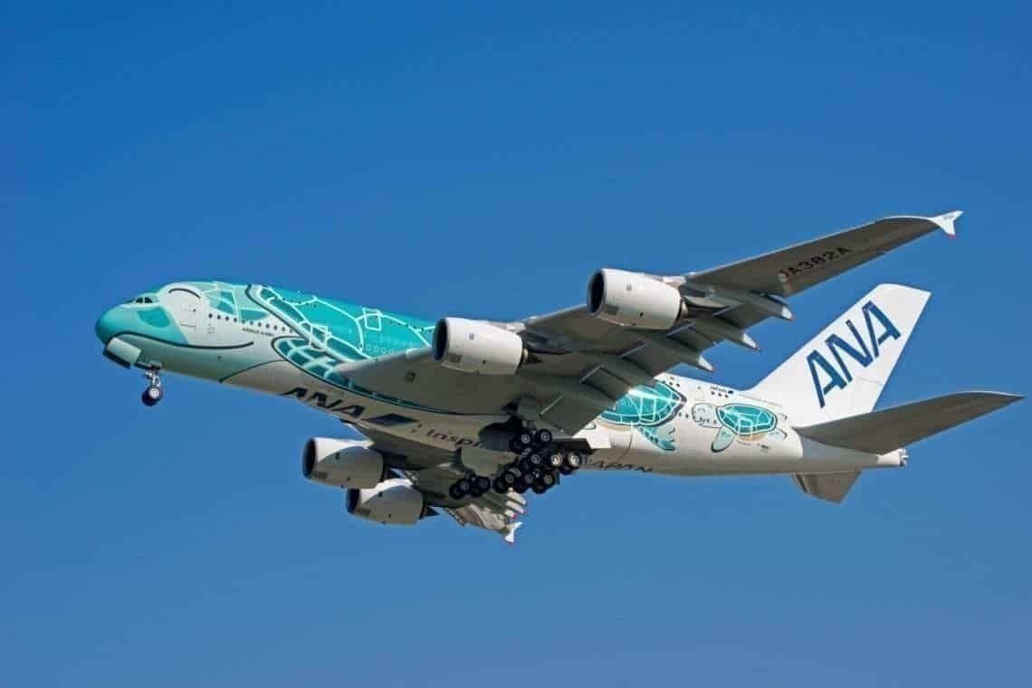 ANA Receives Second Airbus A380 Flying Honu