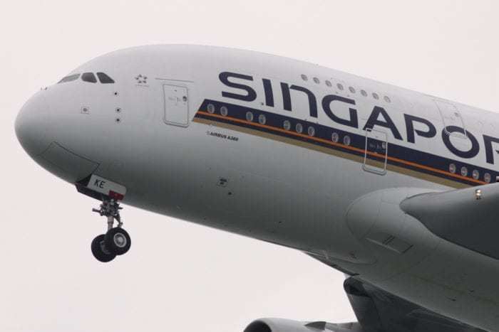 Singapore airlines landing gear