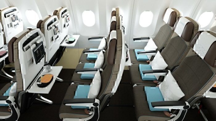 Etihad A320 interior