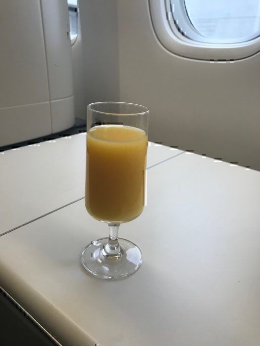 Orange juice pre-departure