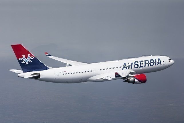 Air Serbia A332 en route to JFK