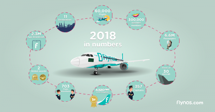 Flynas financial results infographic