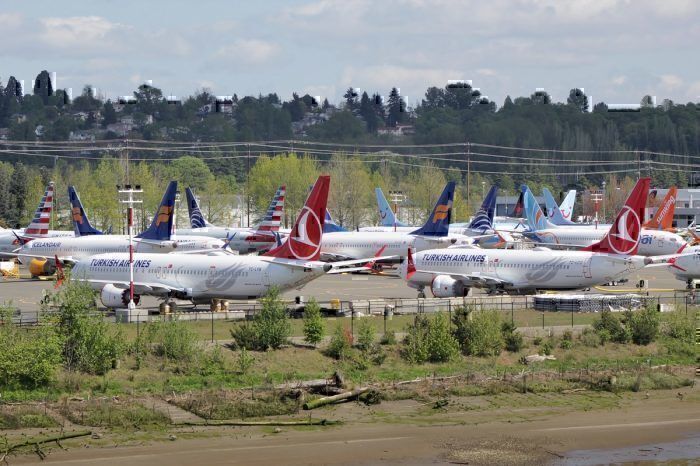 Grounded Boeing 737 MAX