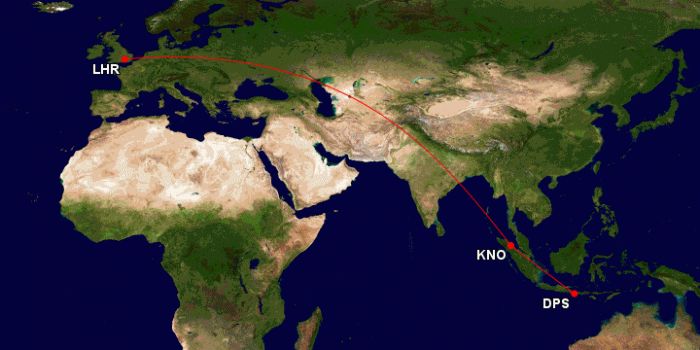 Garuda new route