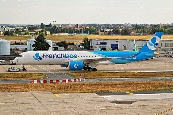 French bee A350 on ground