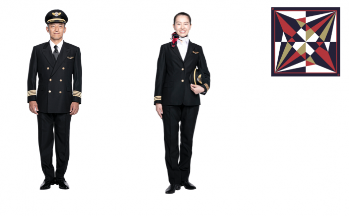 New JAL pilot uniforms