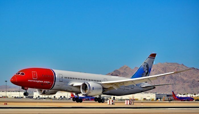 Norwegian 787 at LAS