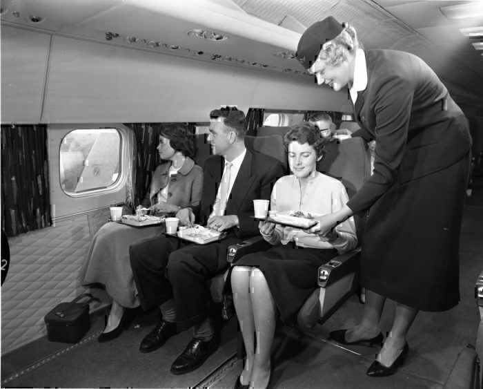 KLM economy class 1958