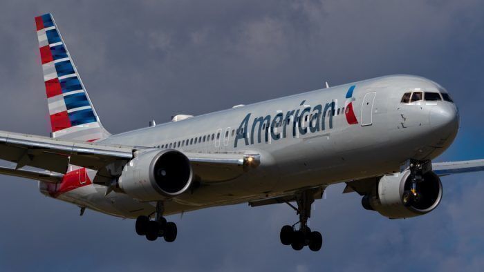 An American Airlines Boeing 767