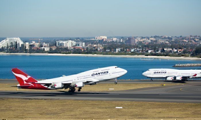 Qantas, Boeing 747, London to Sydney