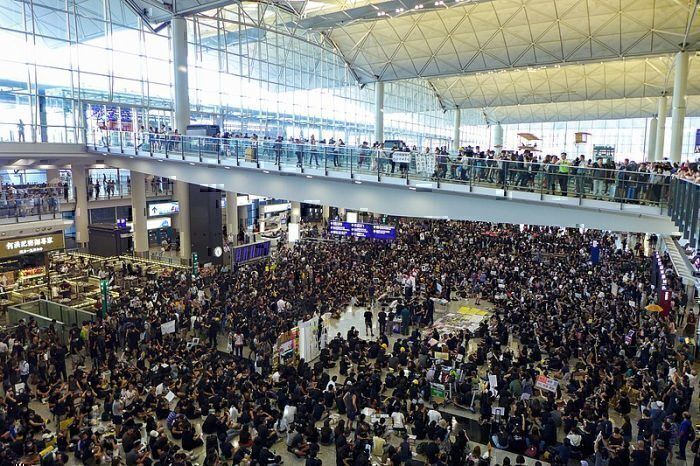 hong kong airport protest