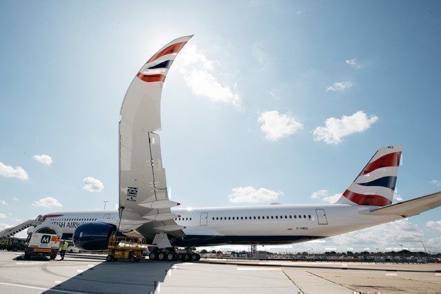 British Airways A350 at London Heathrow