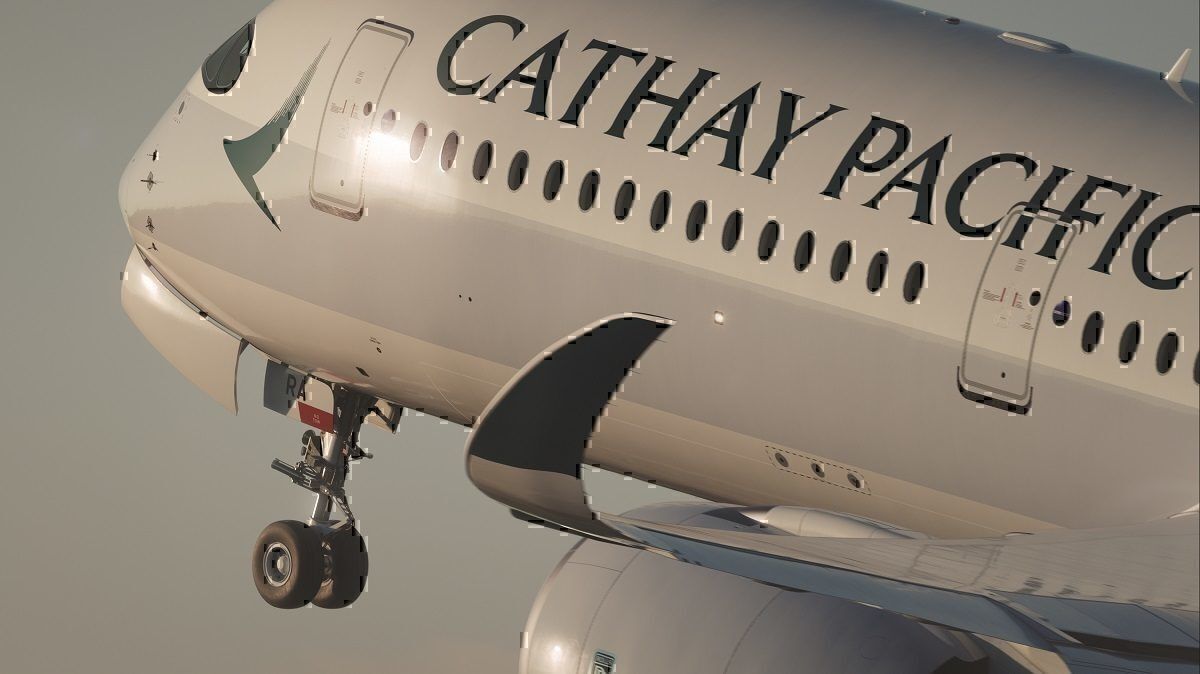 Cathay airline take-off