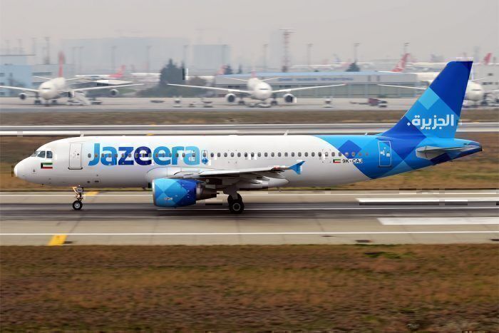Jazeera Airways A320 on taxiway
