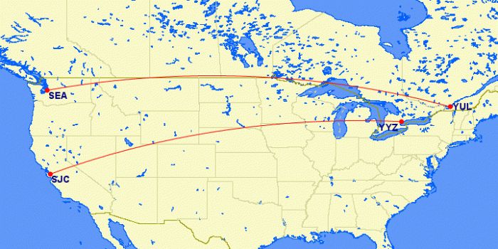 Air Canada, Airbus A220, First Routes