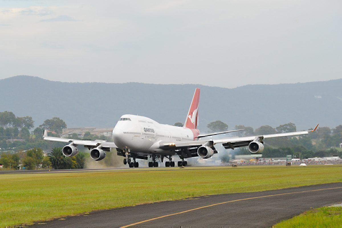 Qantas, Boeing 747, London to Sydney
