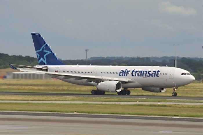 Air Transat A330 on taxiway 