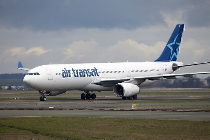 Air Transat A330 on taxiway