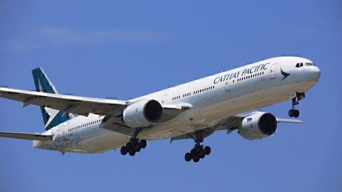A Cathay Pacific jet