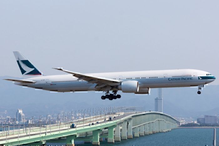 A Cathay Pacific Boeing 777