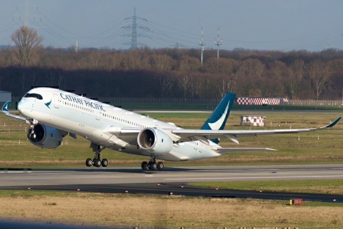 A Cathay Pacific Airbus A350