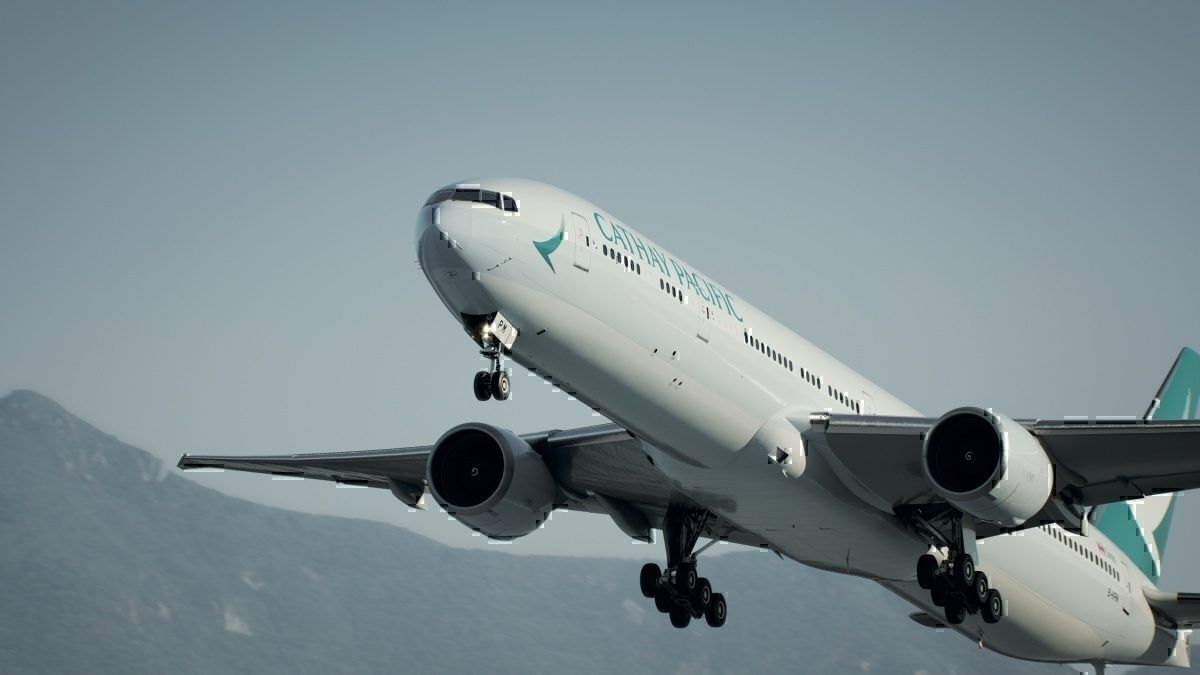 A Cathay Pacific Boeing 777