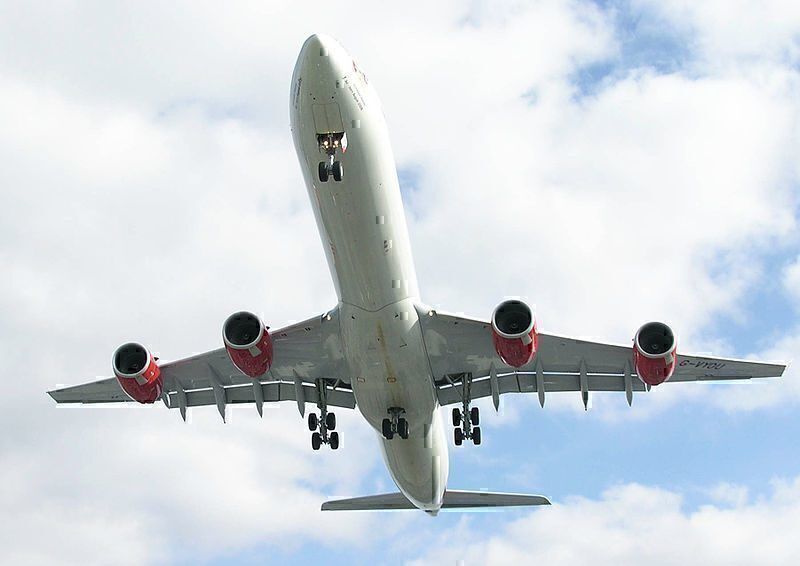 Virgin A340 taking off