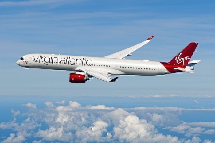 Virgin A350 flying