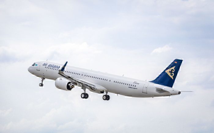 Air Astana jet take-off