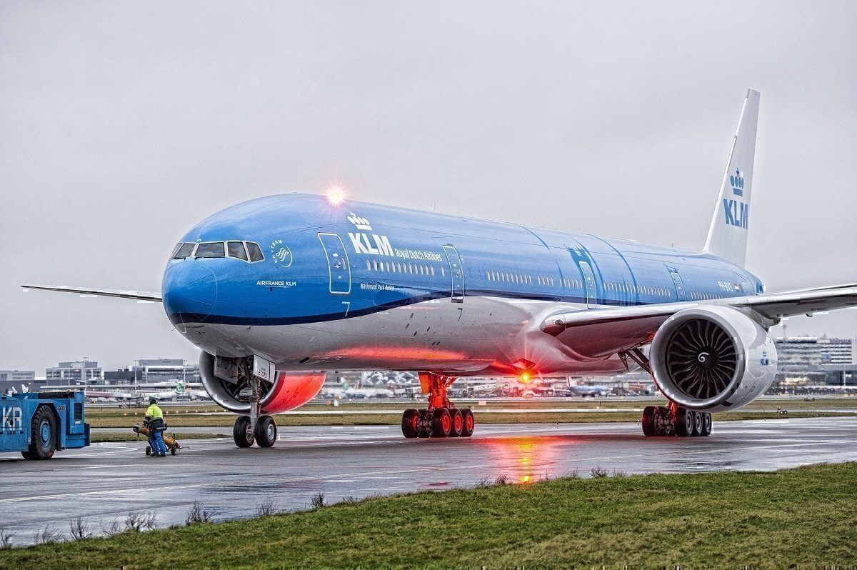 KLM jet on taxiway