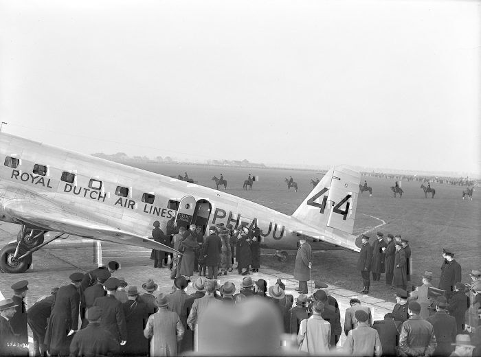 Historic KLM prop plane