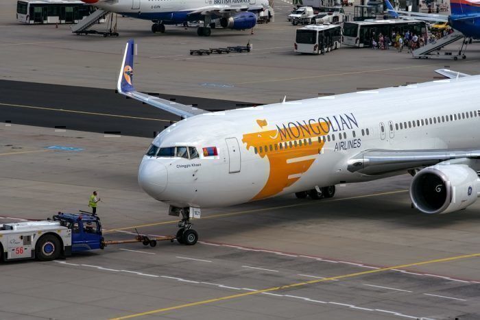 A Mongolian Airlines Boeing 767